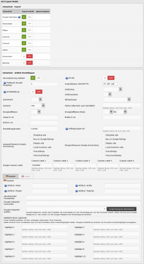 AGI-Feed-Exportmodul