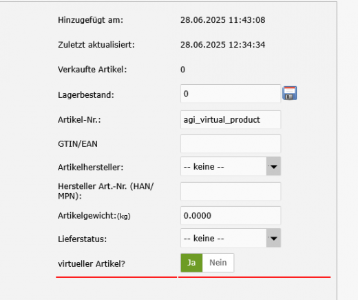 Virtuelle Artikel