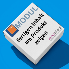 Fertigen Inhalt am Produkt zeigen