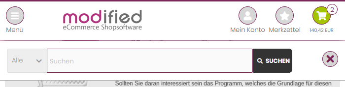 Modified-Header, aufgeklappte Suche, 700px Brete
